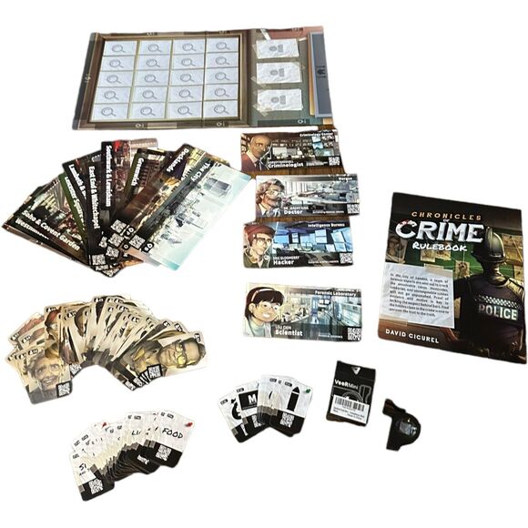 Chronicles Of Crime Board Game Lucky Duck Mystery VR App COMPLETE - Picture 11 of 16